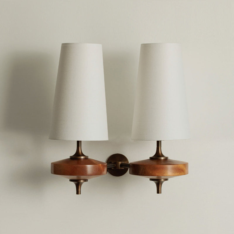 Nydorisra Vintage Wandlamp - 2 Armen Wit