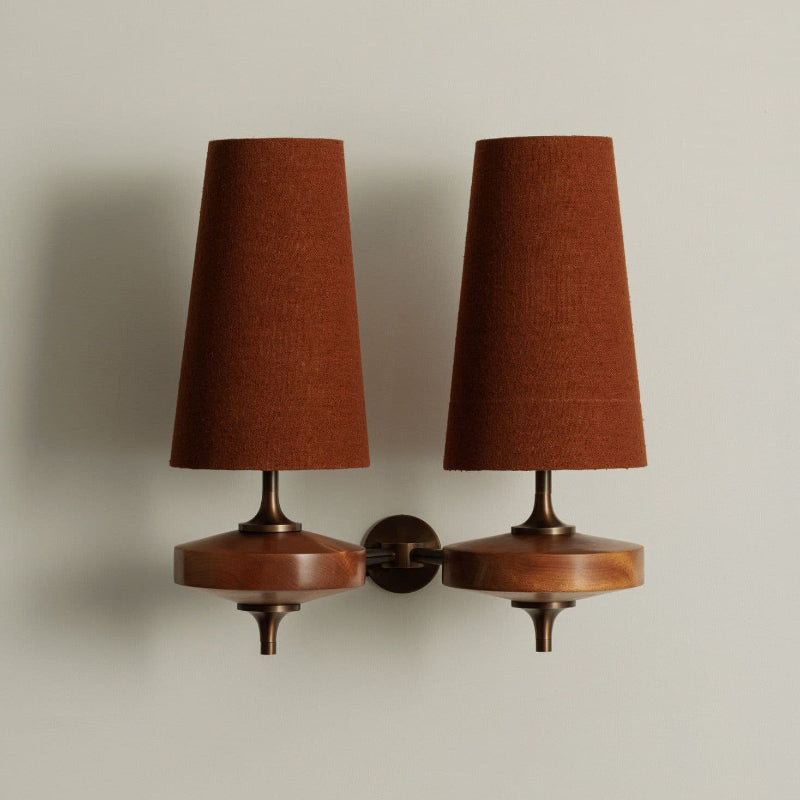 Nydorisra Vintage Wandlamp - 2 Armen Rood