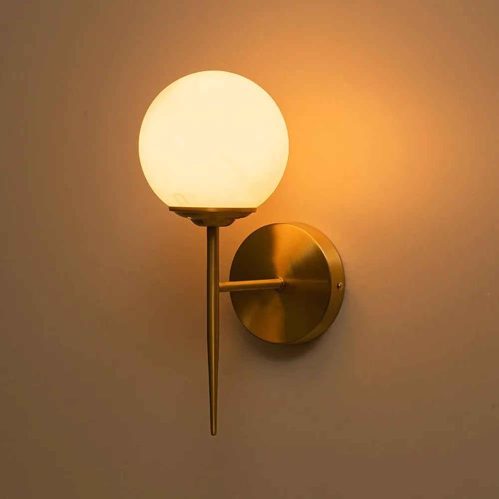 Aether Glazen Bol Wandlamp
