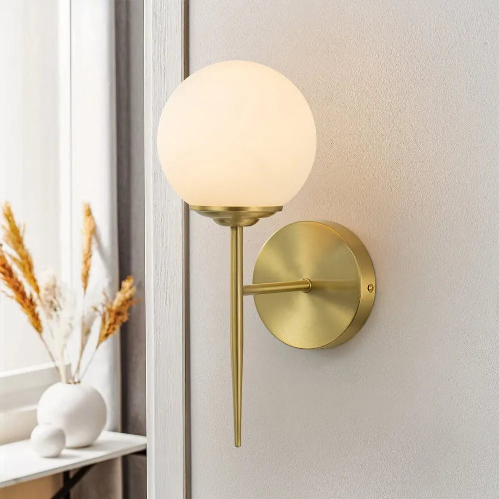 Aether Glazen Bol Wandlamp