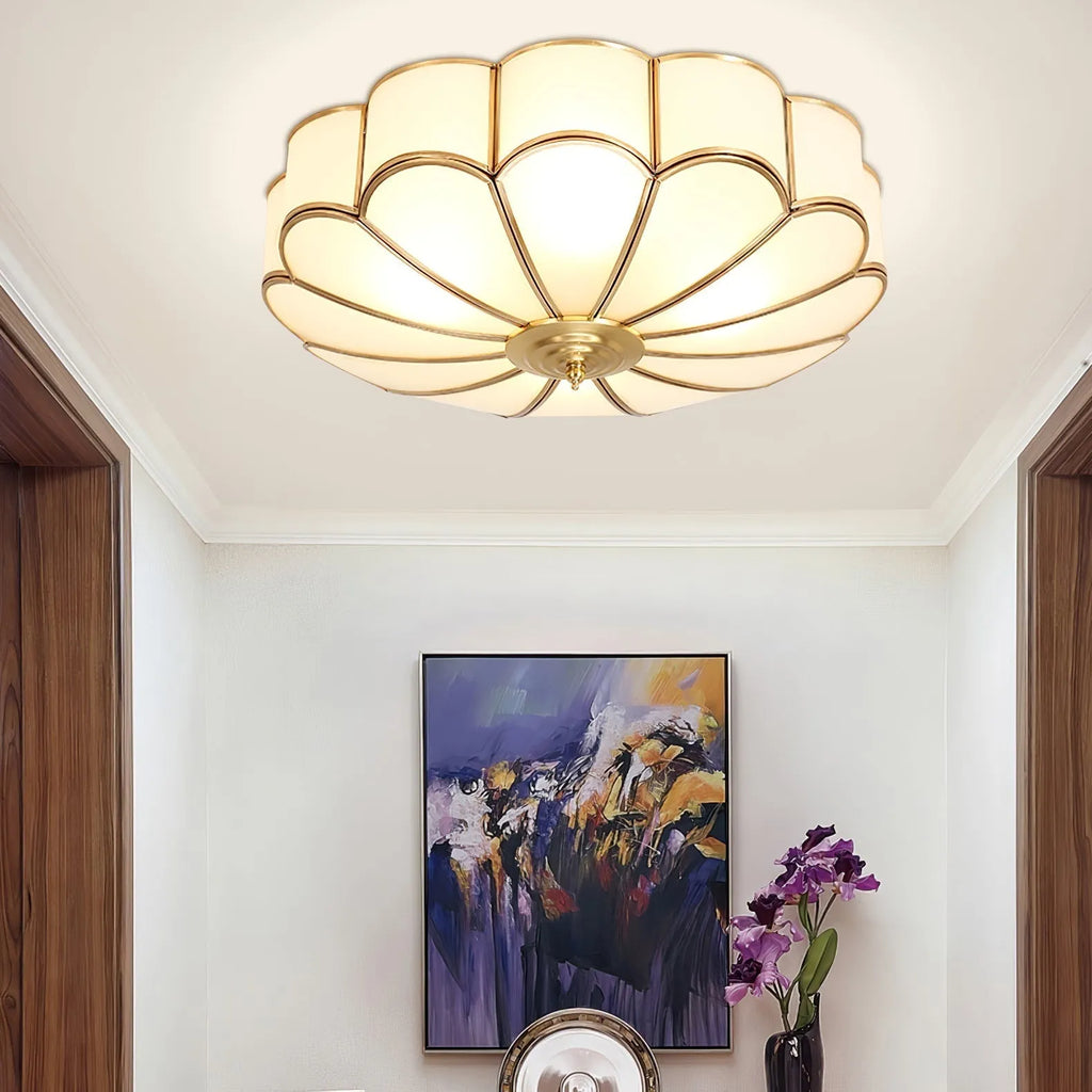 Viraean Messing Bloem Plafondlamp