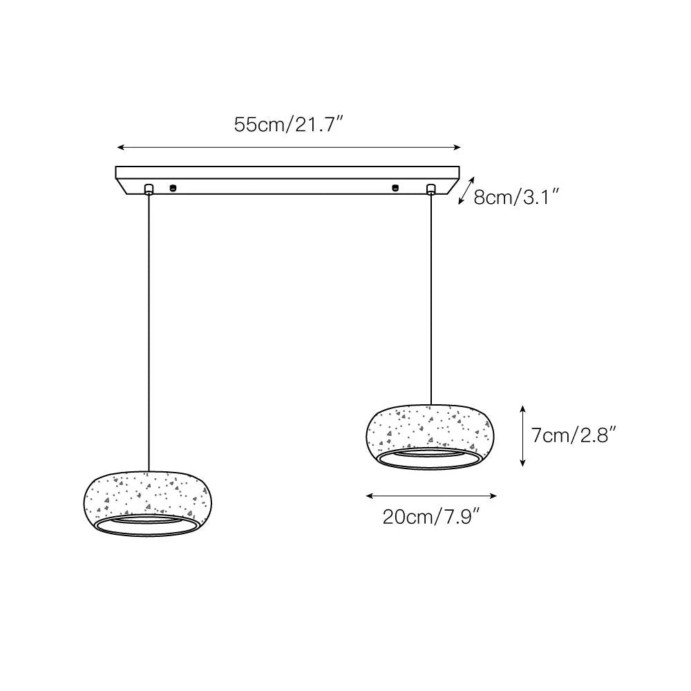 Eurvaran Travertin Hanglamp