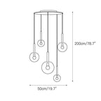 Vetheel Glazen Wolk Hanglamp